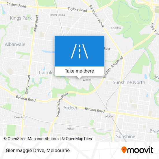 Glenmaggie Drive map