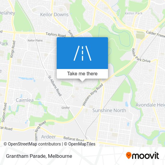 Grantham Parade map
