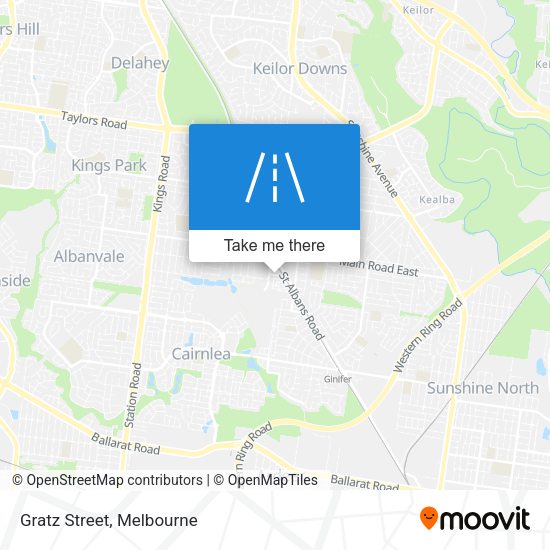 Gratz Street map