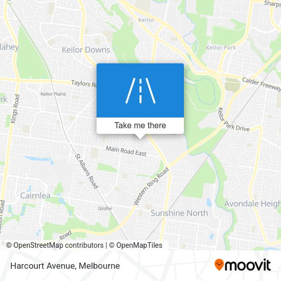 Harcourt Avenue map