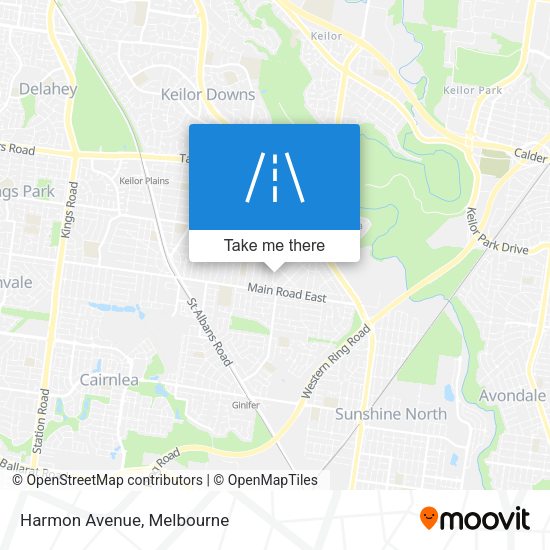 Harmon Avenue map