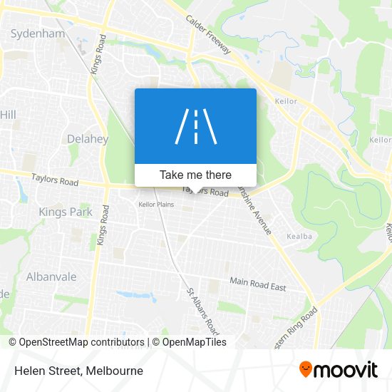 Helen Street map