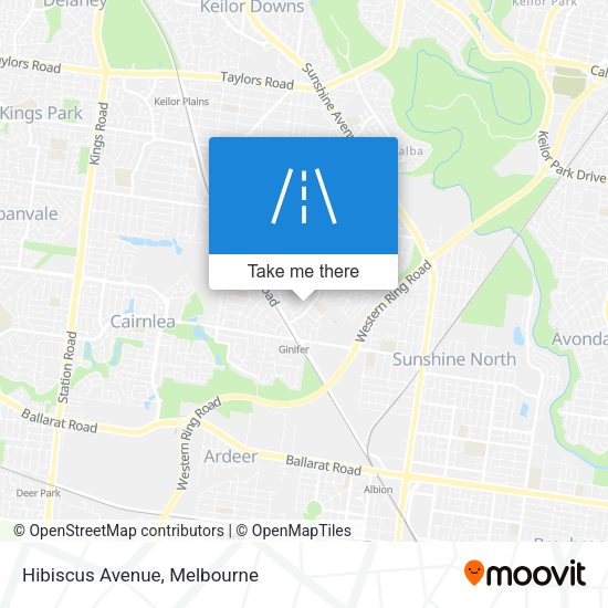 Hibiscus Avenue map