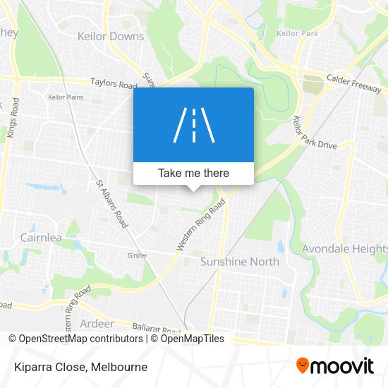 Kiparra Close map