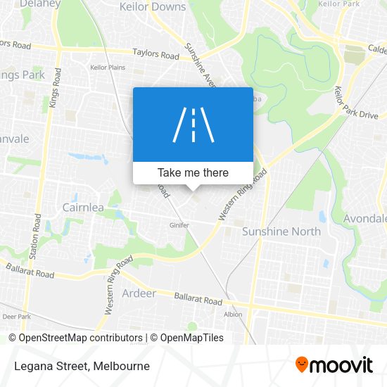 Legana Street map