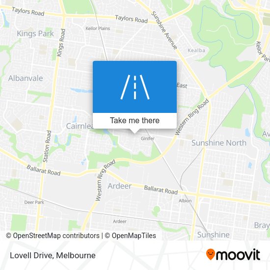 Lovell Drive map