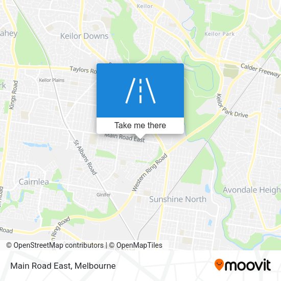 Main Road East map