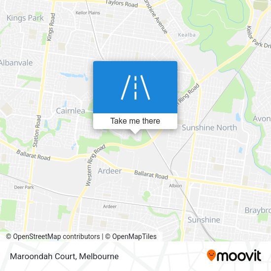 Maroondah Court map
