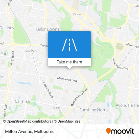 Milton Avenue map