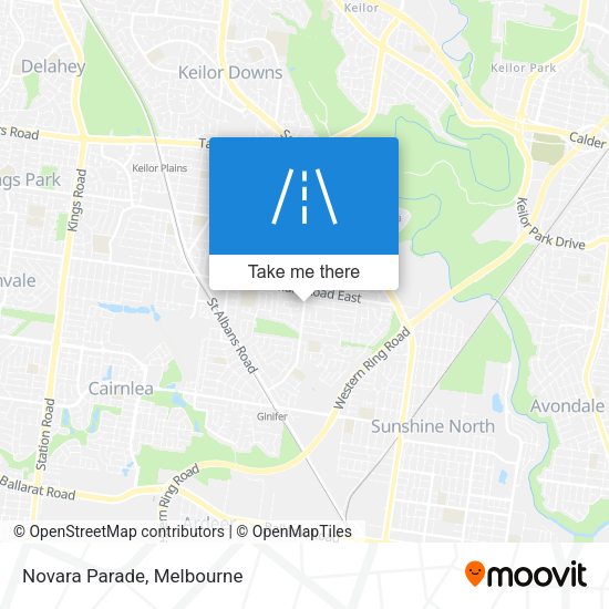 Novara Parade map