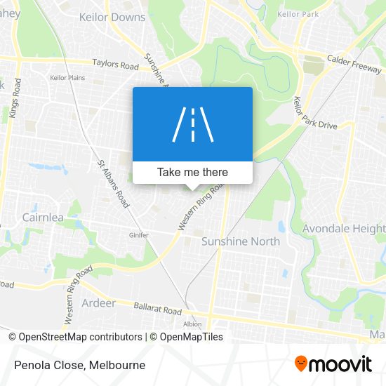 Penola Close map