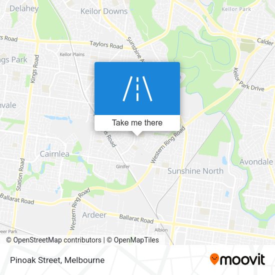 Pinoak Street map