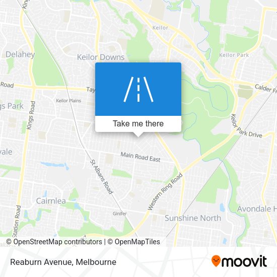 Reaburn Avenue map