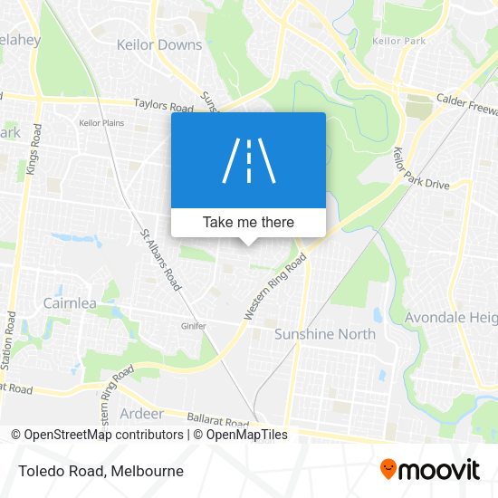 Toledo Road map