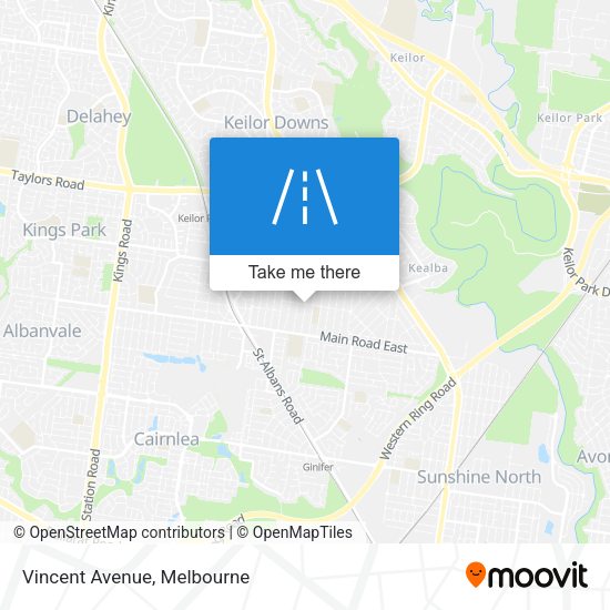Vincent Avenue map
