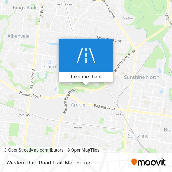 Western Ring Road Trail map