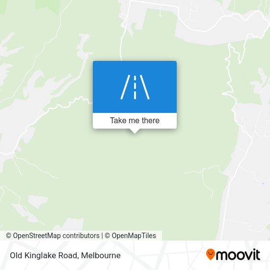 Old Kinglake Road map