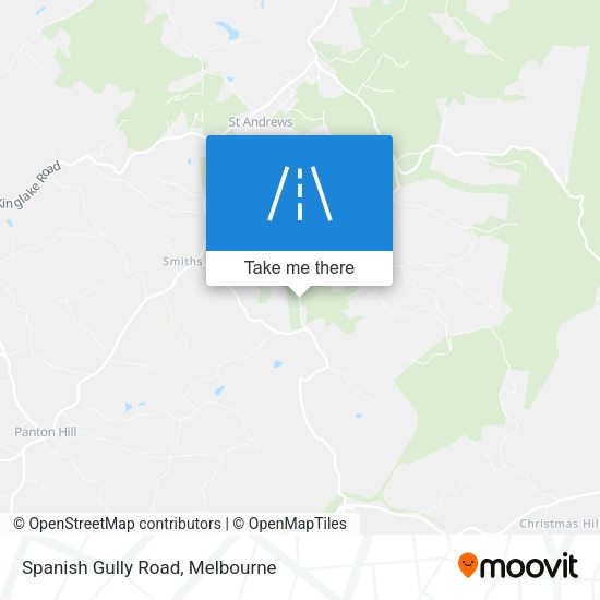 Spanish Gully Road map