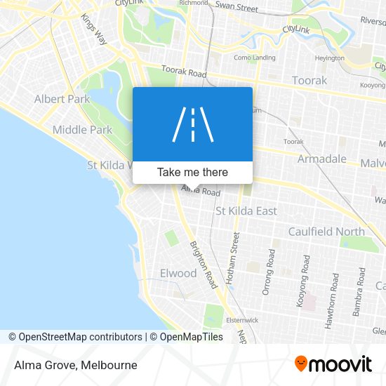 Alma Grove map
