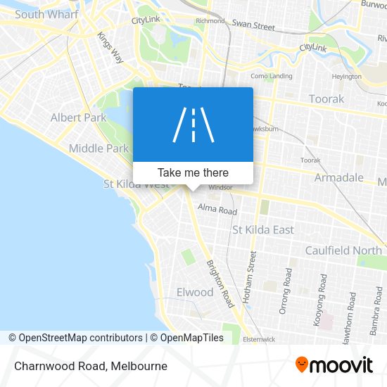 Charnwood Road map