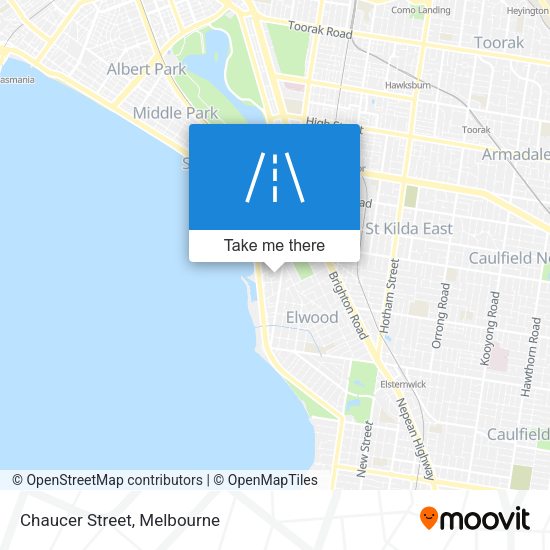 Chaucer Street map