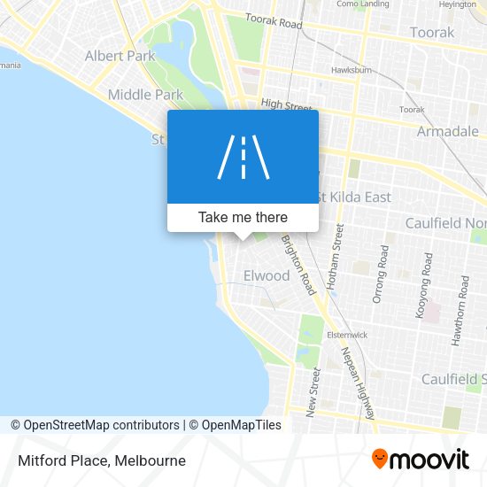 Mitford Place map