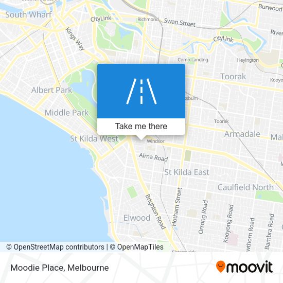 Moodie Place map