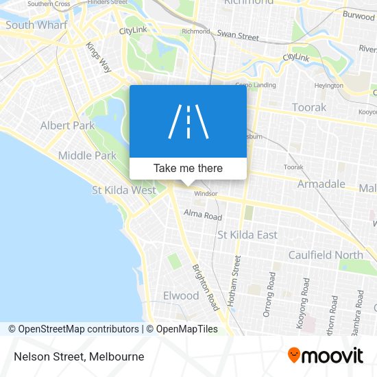 Nelson Street map