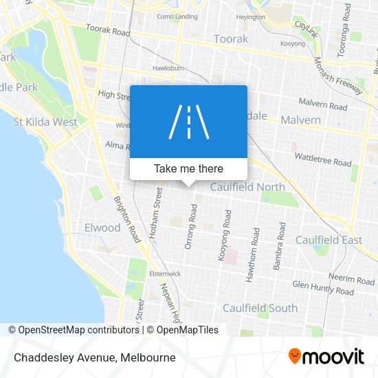 Chaddesley Avenue map