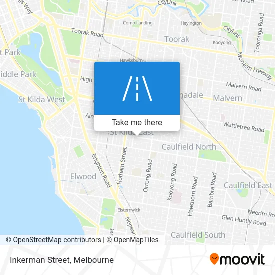 Mapa Inkerman Street