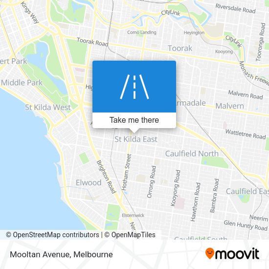 Mooltan Avenue map