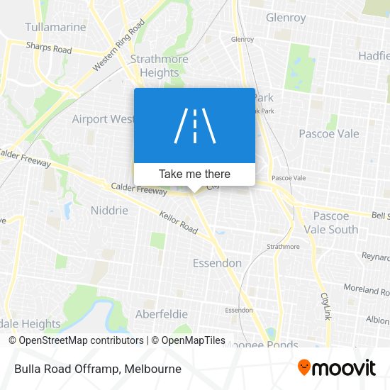 Bulla Road Offramp map