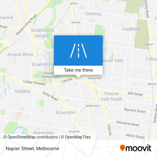 Napier Street map