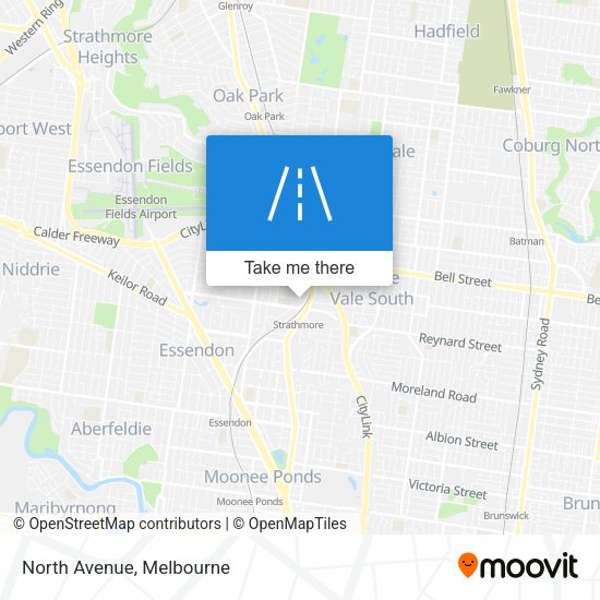 North Avenue map