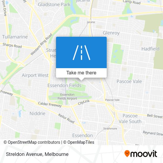 Streldon Avenue map