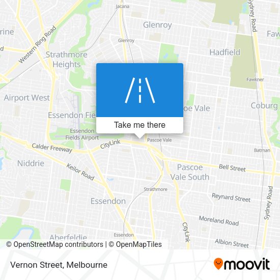Vernon Street map