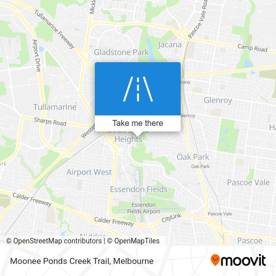 Moonee Ponds Creek Trail map