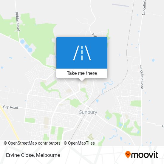 Ervine Close map