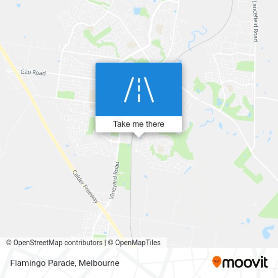 Flamingo Parade map