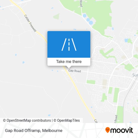 Gap Road Offramp map
