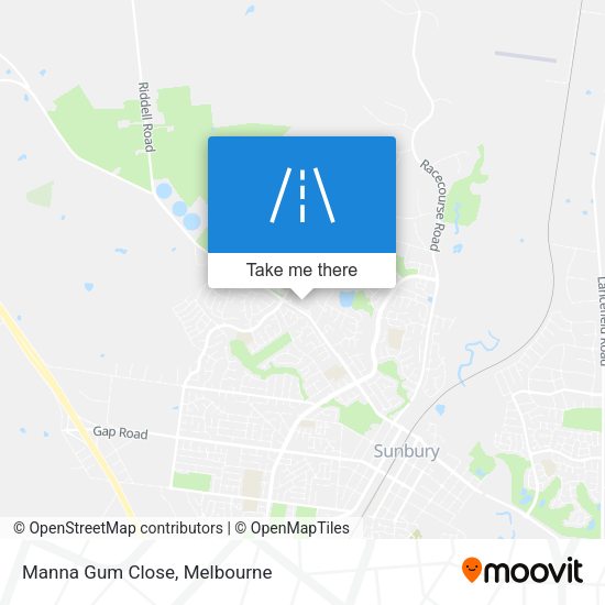 Manna Gum Close map