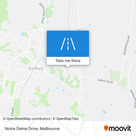 Notre Dame Drive map