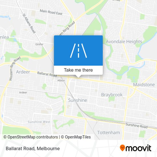 Ballarat Road map