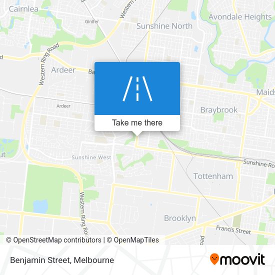 Benjamin Street map