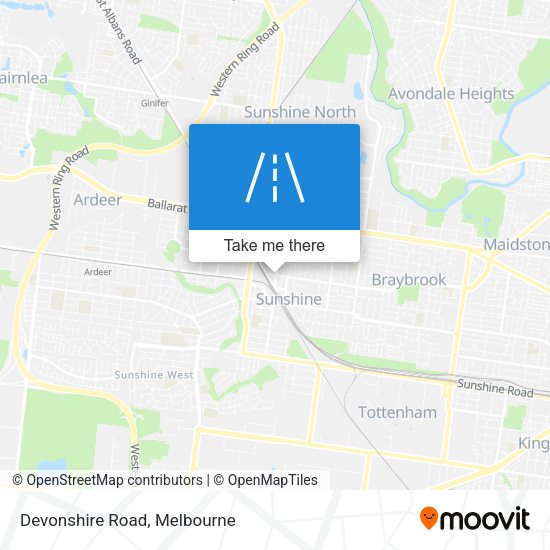 Devonshire Road map