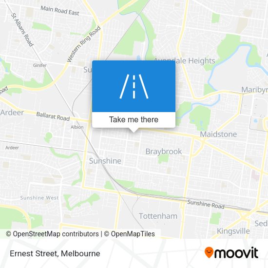 Ernest Street map