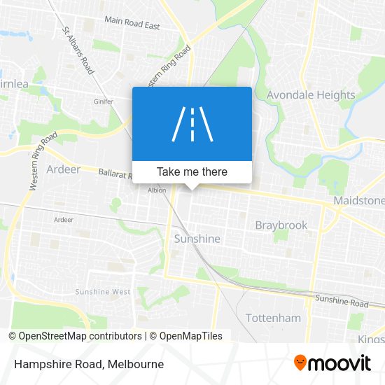 Hampshire Road map