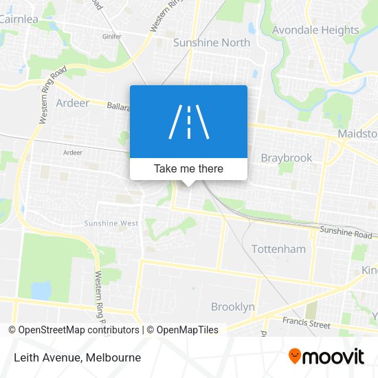 Leith Avenue map