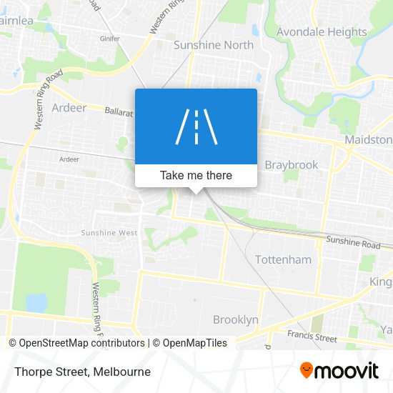 Thorpe Street map