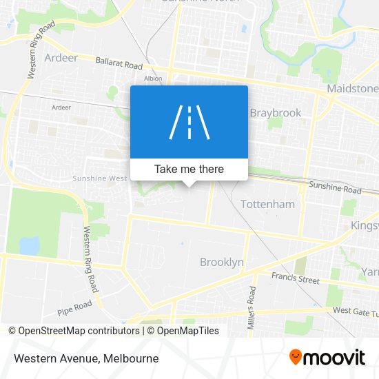 Western Avenue map